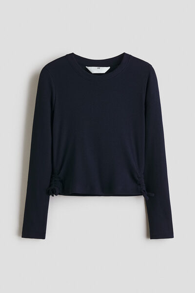 H&M Pamuklu ve Ribanalı Üst