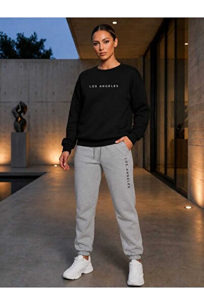Gutsy Zero Collar Sweat Suit Set 2-Piece Sports Suit Women Men Unisex Model