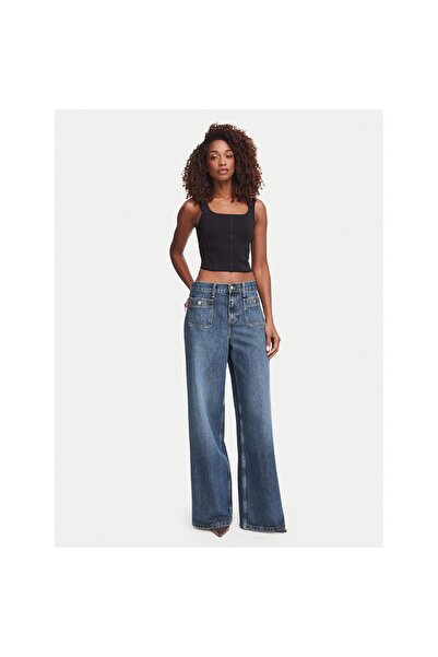 Guess Top de damă W6YZ08Z0979 Negru