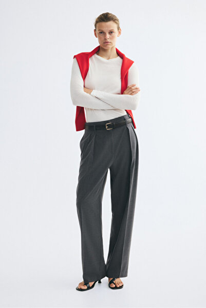 H&M Kemerli Şık Pantolon