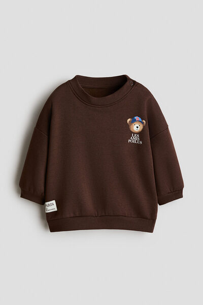 H&M Baskılı Sweatshirt