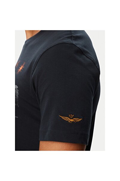Aeronautica Militare Tricou bărbătesc 262TS2579UJ00750 Albastru închis