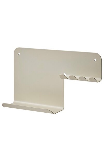 Generic Brand Wall Organizer with Hooks, 23 X 13 Cm, Light Gray Beige