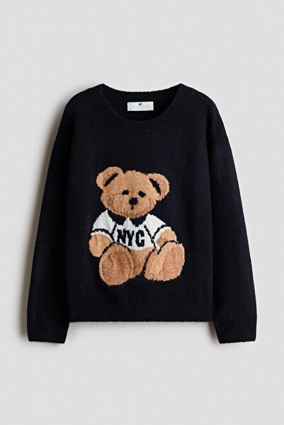 H&M Bol Kesimli ve Motif Detaylı Kazak