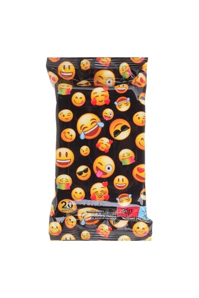OEM 20 bucăți șervețele umede cu model emoji pentru copii - Aloe Vera și Vita...