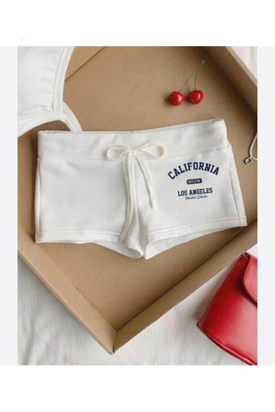 Köstebek California Los Angeles İpli Mini Şort