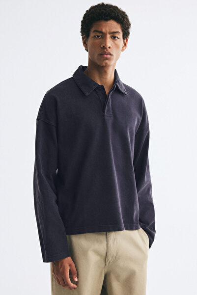 H&M Uzun Kollu Polo Üst Oversized Fit