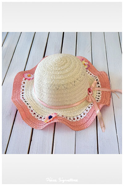 PIECE SIGNATURE Solid Color Mercerized Girl's Hat (Age 3-7)