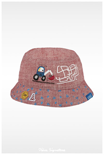 PIECE SIGNATURE 100% Cotton Baby Sun Hat (for Boys) (0-18 Months) (Size 44)