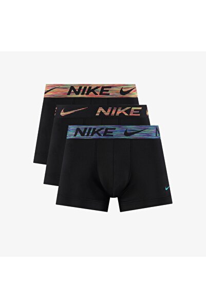 Nike 3' lü Dri Fit Erkek Siyah Boxer