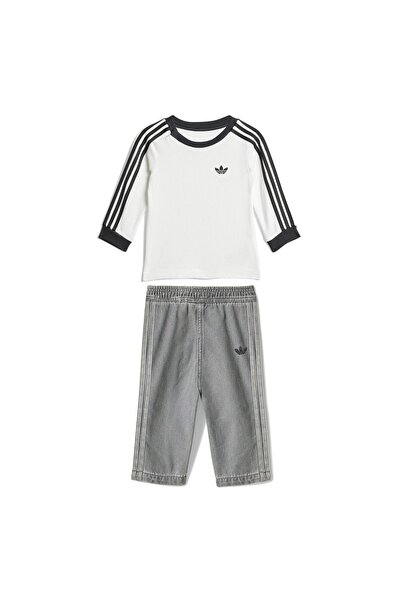 adidas Set bluză și pantaloni unisex pentru copii JW5312 Alb