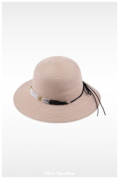 PIECE SIGNATURE Luxury Straw Beach Hat (57-58 cm) (Adjustable String Inside A...