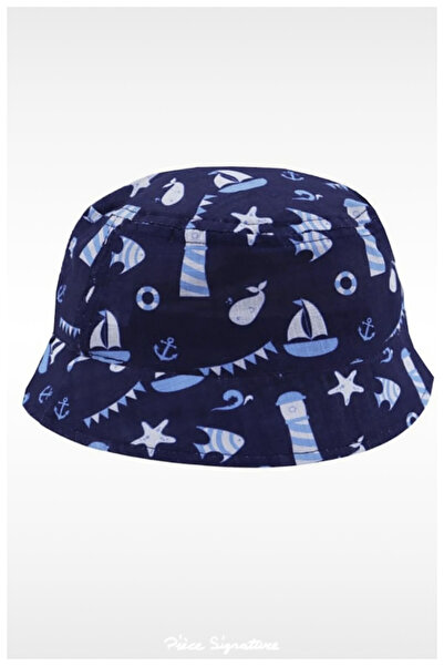 PIECE SIGNATURE 100% Cotton (1-3 Years) Boy's Fisherman Hat (48-50 cm)