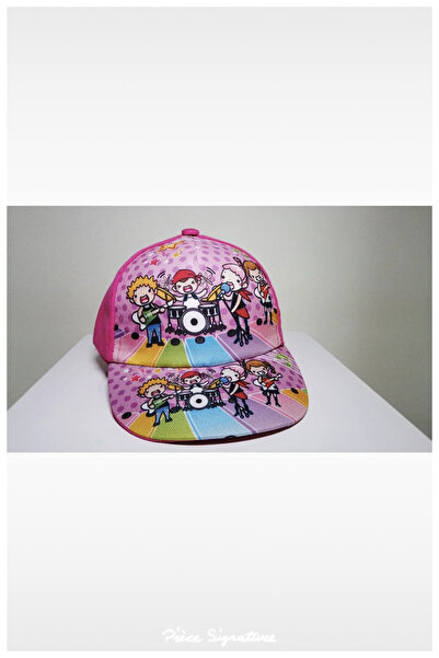 PIECE SIGNATURE Orchestra Printed Girl's Hat (Age 1-4) (Fuchsia)