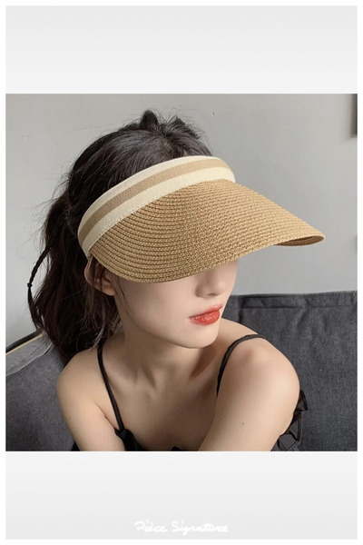 PIECE SIGNATURE Blank Straw Hat for Women and Men (53-59 Cm)