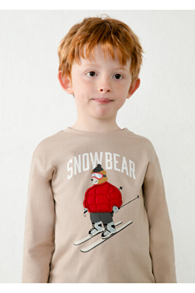 MAYORAL Brown Boy's Long Sleeve T-Shirt 4023