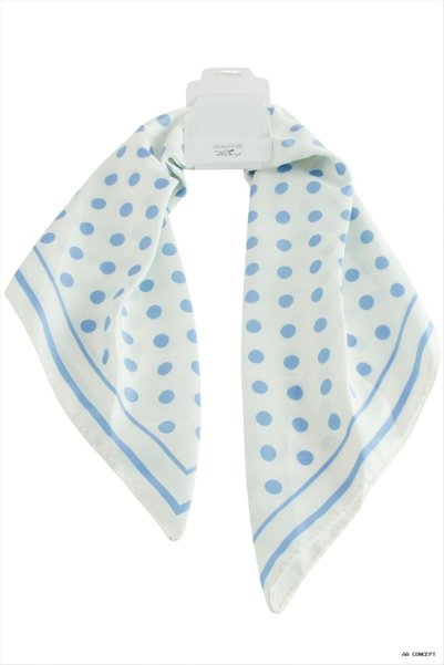ZERO LAND Concepta Speckled Patterned Zr Satin Scarf 50X50 cm (232830) Blue