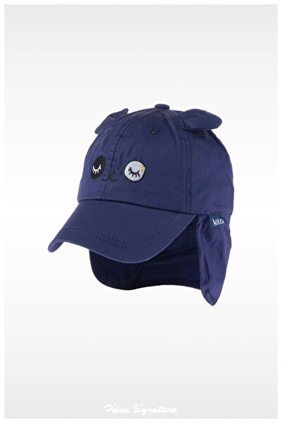 PIECE SIGNATURE 100% Cotton Sun Hat for Boys with Neck Protector (1-3 Years) ...