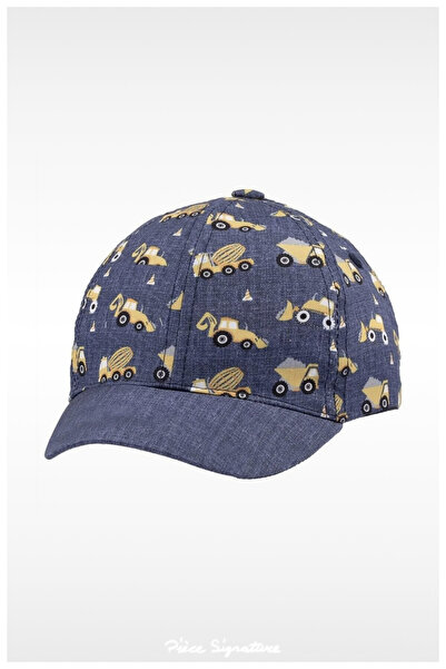 PIECE SIGNATURE 100% Cotton Sun Hat for Boys (1-3 Years) (Size 48-50)
