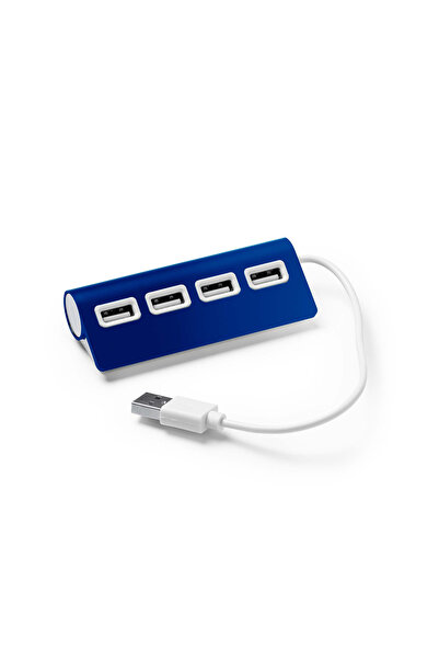 STAMINA Hub USB PLERION, 4 porturi, albastru