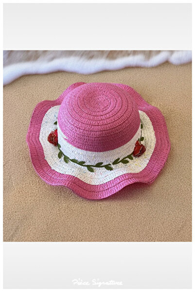 PIECE SIGNATURE Solid Color Mercerized Girl's Hat (Age 3-7)