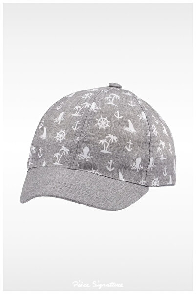 PIECE SIGNATURE 100% Cotton Sun Hat for Boys (1-3 Years) (Size 48-50)