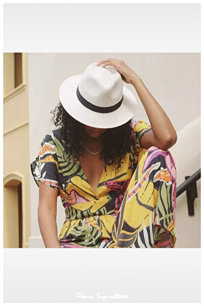 PIECE SIGNATURE Luxury Straw Beach Hat for Women and Men (56-58 cm)