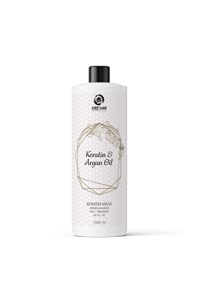 Ureshii Mască cu Keratină și Ulei de Argan 1000ml
