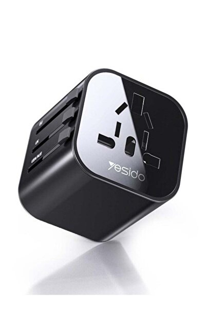 Yesido MC-09 Multi-function Universal Travel Adapter Plug (Black)