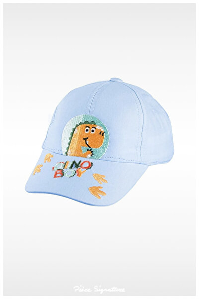 PIECE SIGNATURE 100% Cotton Dinosaur Embroidered Hat for Babies (0-18 Months)...