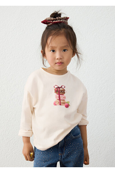 MAYORAL Green Girls' Hair Clip and Long Sleeve T-Shirt 4028