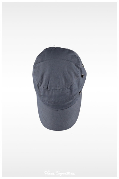 PIECE SIGNATURE Quality Vintage Military Style Metal Star Hat (Unisex) (Rear ...