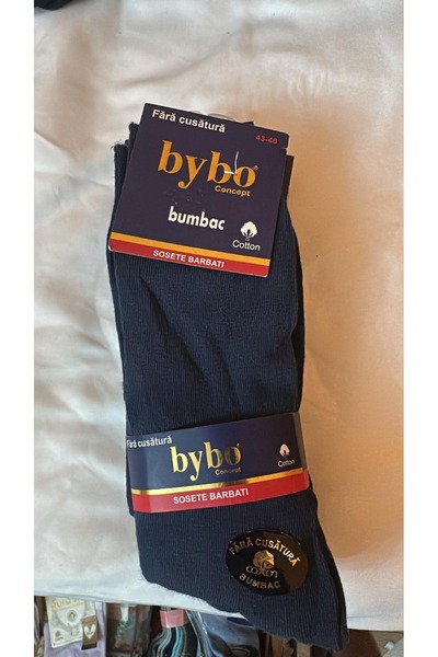 ByBo Sosete barbati ,fara cusutura ,bluemarin si negru