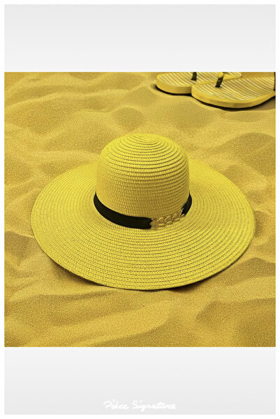 PIECE SIGNATURE Luxury Straw Hat for Women (Adjusting Rope Available Inside) ...
