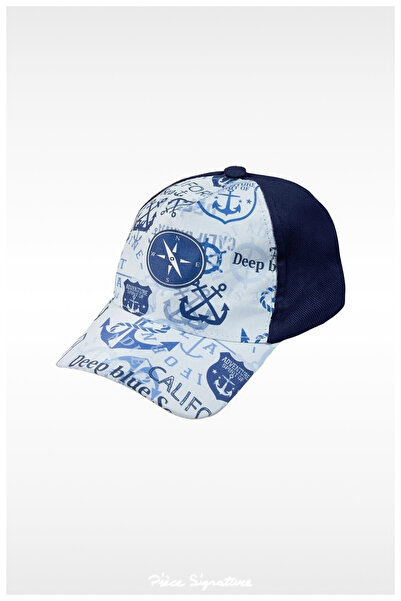 PIECE SIGNATURE 100% Cotton, Boy, Printed Hat (Age 4-8) (52 cm)