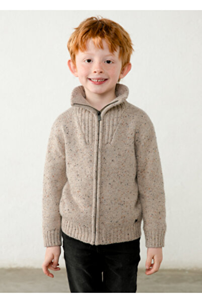 MAYORAL Brown Boy's Zippered Cardigan 4301