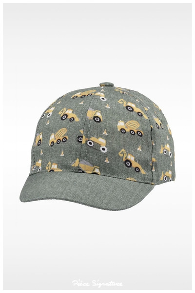 PIECE SIGNATURE 100% Cotton Sun Hat for Boys (1-3 Years) (Size 48-50)
