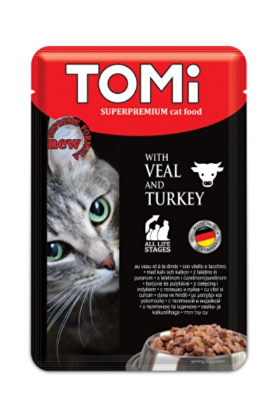 Süper Premium GDO'suz ve Katkısız Doğal Yaş Kedi Maması Dana ve Hindi 100 gr