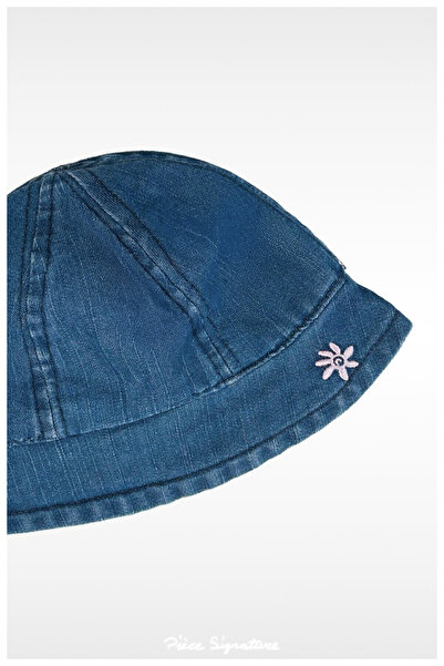 PIECE SIGNATURE 100% Cotton Fisherman Denim Hat (0-18 Months) (44-46 cm)