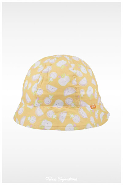 PIECE SIGNATURE 100% Cotton Sun Hat for Girls (Ages 4-8) (Size 52)