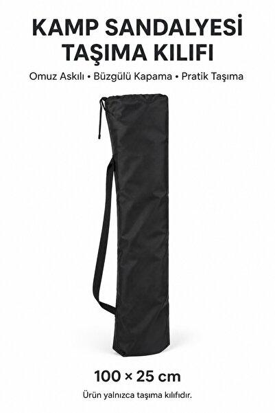 Düvenci Husă de transport pentru scaun de camping, antracit 100 × 25 cm