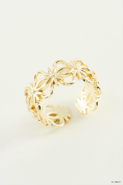 ZERO LAND Concepta Flower Metal (10049) Ring Yellow