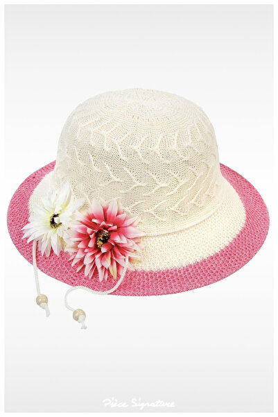 PIECE SIGNATURE Girl's Mercerized Hat (2-6 YEARS) 52-54 Cm. (Adjustment Rope ...