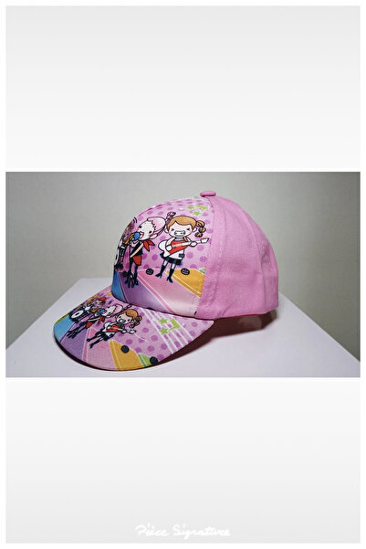 PIECE SIGNATURE Orchestra Printed Girl's Hat (Age 1-4) (Dark Pink)