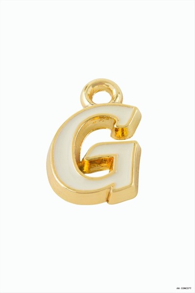 ZERO LAND Aconcept Yellow Color Tassel Pendant (191414) Letter g