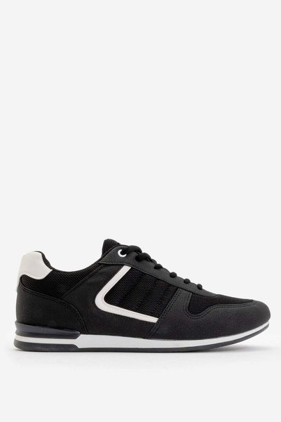 Jagulep Men's Sports Shoes BLACK - WHITE