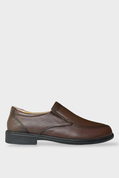 Jagulep Men's Comfort Sole Genuine Leather Shoes Brown