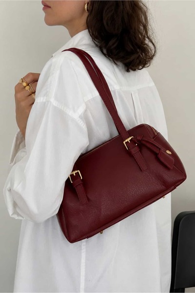 Yuka Atelier Como Double Compartment Zippered Women's Shoulder Bag