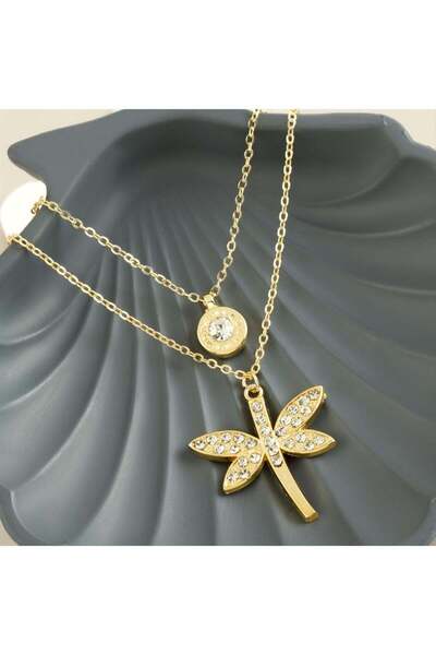 Marsilyan Yusufçuk New Season Double Necklace Ilkel-Bjt940