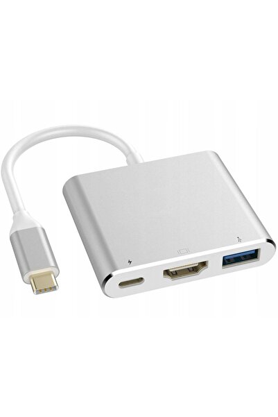 Other ADAPTOR USB C HDMI+USB 3.0+PD HUB 4K MacBook 3-în-1